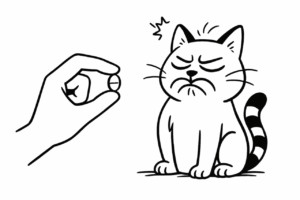 Katze nimmt keine Tabletten