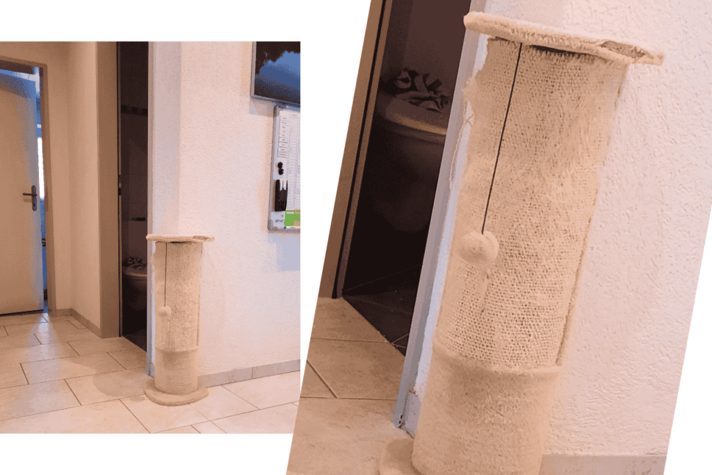 Kratz-Ecke an zentraler Stelle in der Wohnung