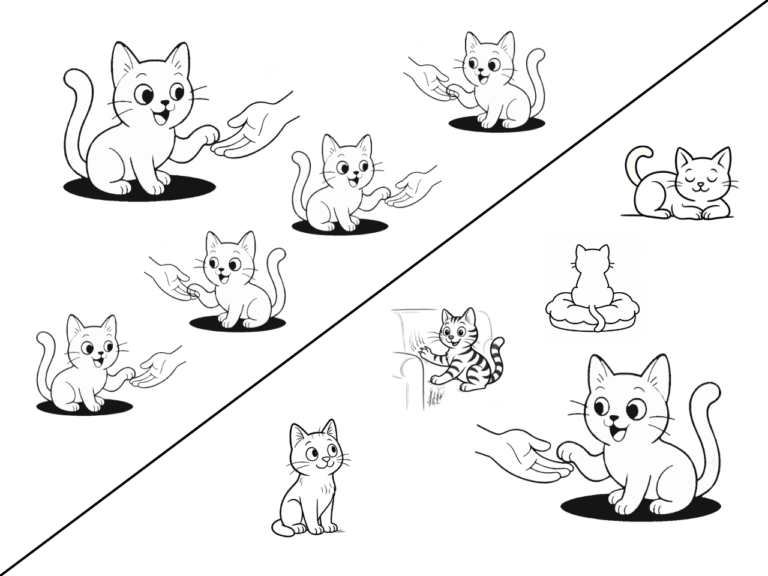 Verstärker im Clickertraining mit Katzen